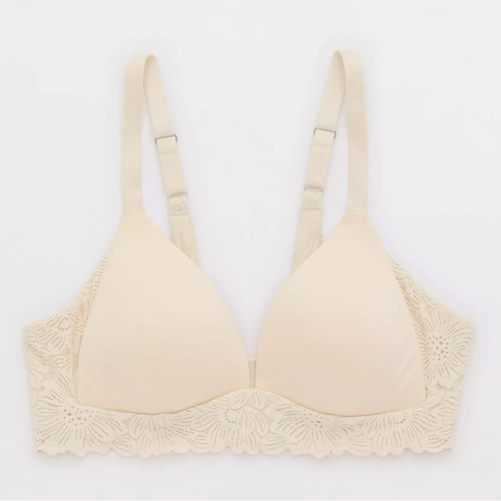 AERIE Sunnie Bloom Lace Wireless Lightly Lined Bras (2)